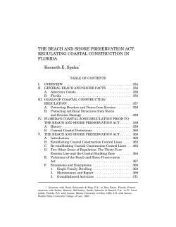 The Beach and Shore Preservation Act