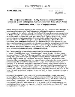 Arctic Press Release