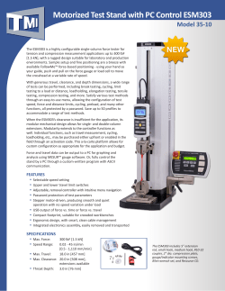 Motorized Test Stand with PC Control ESM303 Model 35-10