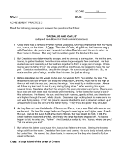 ACHIEVEMENT PRACTICE 3 Read the fol