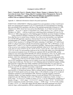 Ecological Archives E091-137 Paul A. Venturelli