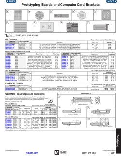 Prototyping Boards and Computer Card Brackets