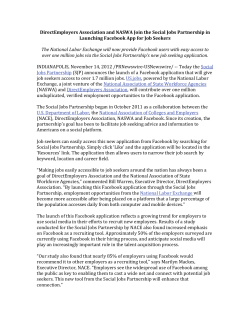 DirectEmployers Association and NASWA Join the Social Jobs