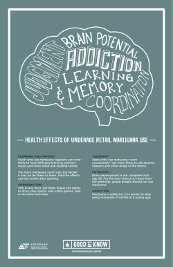 health effects of underage retail marijuana use