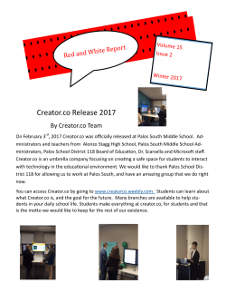 Creator.co Release 2017 - Palos School District #118