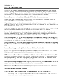 Philippians 2:5-11 - Officers` Christian Fellowship