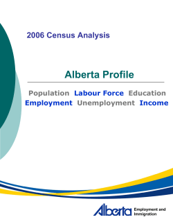 Alberta Profile - Alberta Labour