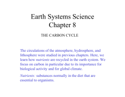 Earth Systems Science Chapter 8