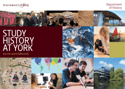 study history at york