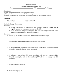 Physical Science Lab Excercise