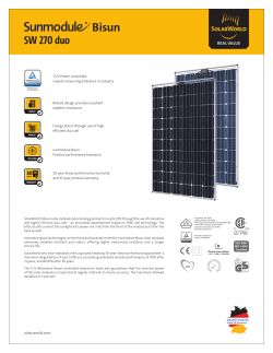 Sunmodule Bisun SW 270 duo