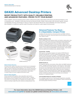 gk420 advanced desktop printers
