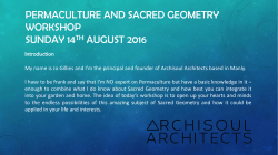 Sacred Geometry Workshop