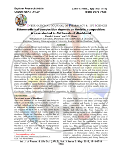 Ethnomedicinal composition depends on floristic composition: A