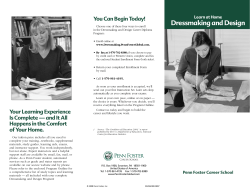 Dressmaking and Design - Penn Foster Career School International
