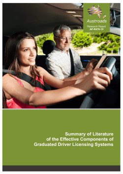 Summary of Literature of the Effective Components of Graduated