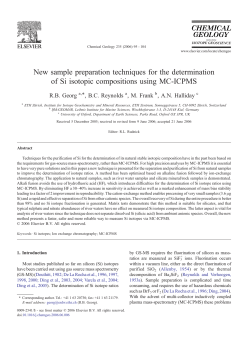 New sample preparation techniques for the determination