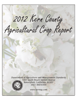 2012 Kern County Crop Report - Kern County Department of