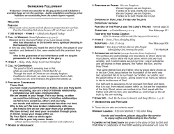 Bulletin - First Presbyterian Church