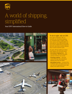 A world of shipping, simplified
