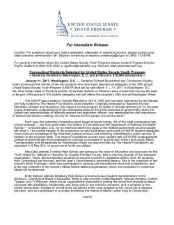 For Immediate Release - Simsbury Public Schools