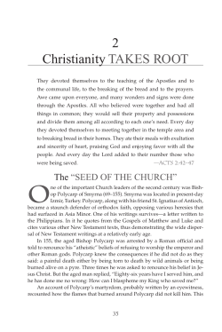 2 Christianity TAkes rOOT