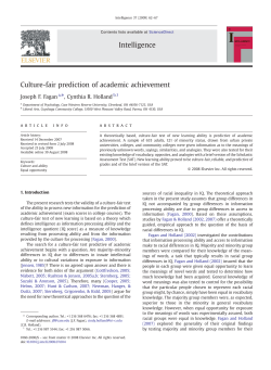 Culture-fair prediction of academic achievement