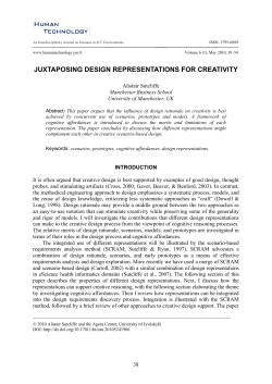 Sutcliffe, A. Human Technology 6(1)