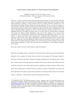 Central America, China and the US - International Studies Association