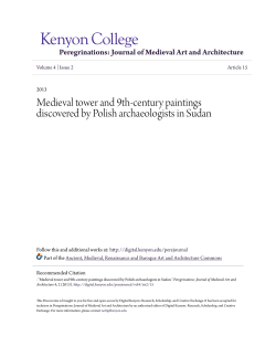 Medieval tower and 9th-century paintings