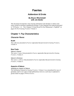 Faeries - Bastion Press