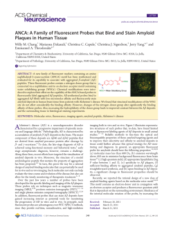 ANCA: A Family of Fluorescent Probes that Bind and Stain Amyloid