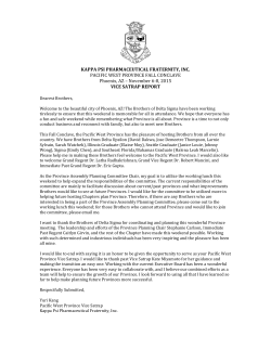 Fall 2015 Officer Report