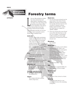 Forestry Terms - Woodlandinfo.org