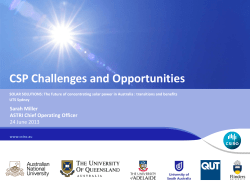 Australian solar thermal research initiative