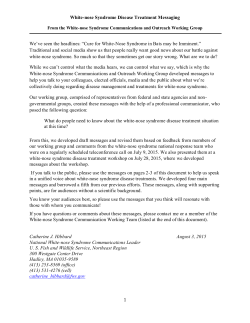 here - White-Nose Syndrome