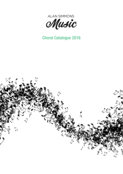 catalogue 1 - Alan Simmons Music