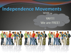 Independence Movements