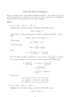 Math 308 Week 10 Solutions