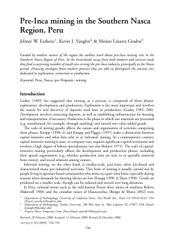 Pre-Inca mining in the Southern Nasca Region, Peru