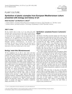 Symbolism of plants: examples from European