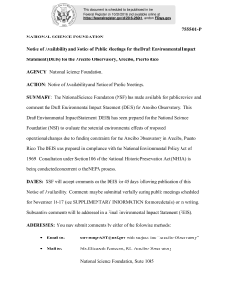7555-01-P NATIONAL SCIENCE FOUNDATION Notice of