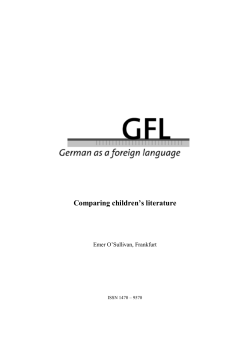 Comparing children`s literature - GFL