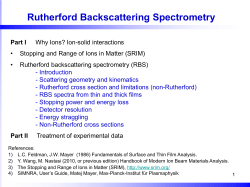 Rutherford Backscattering Spectrometry