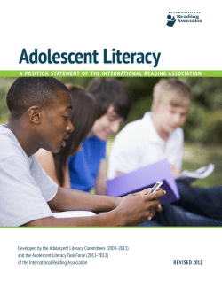 Adolescent Literacy - International Literacy Association