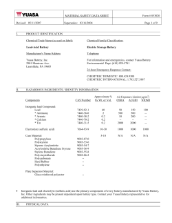 Yuasa REW45 - MSDS_LeadAcidBattery