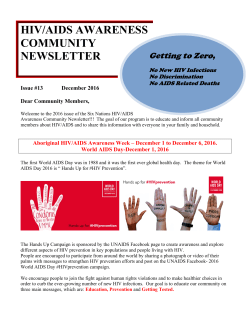 hiv/aids awareness community newsletter