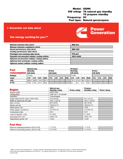 Model: GGHH KW rating: 75 natural gas standby 75 propane