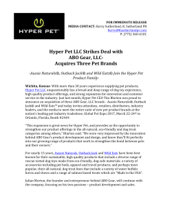 Hyper Pet #3857 Hyper Pet Launches New