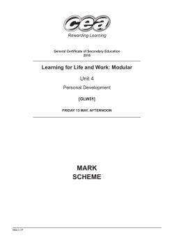 Unit 4: Personal Development (MS)